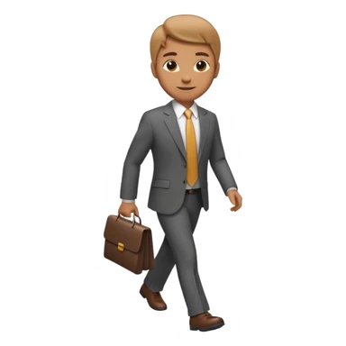 emoji of a purposeful person walking forward with focus sticker