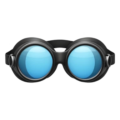 black goggles for swimming sticker
