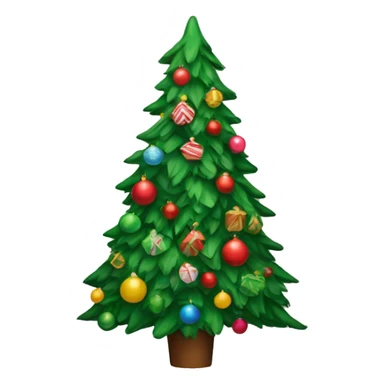 Preppy christmas tree sticker