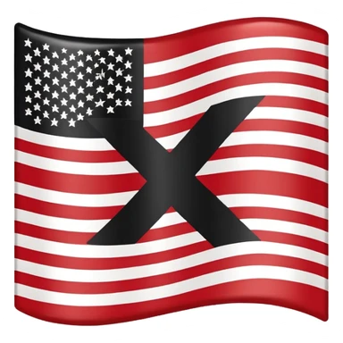 United States flag with a swastika symbol replacing the stars  sticker