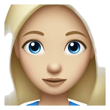 Mom blonde hair blue eyes daughter dark hair blue eyes sticker