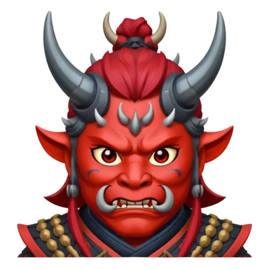 samurai oni sticker