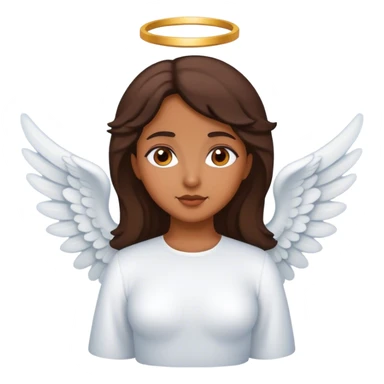 Short Latino woman Angel  sticker