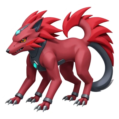 Heliolisk-Zoroark-Cyclizar-Genesect-Pokémon, full body sticker