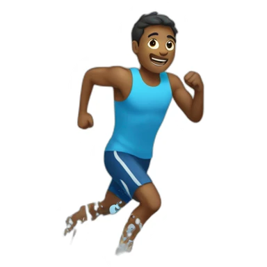 Salir corriendo al water sticker