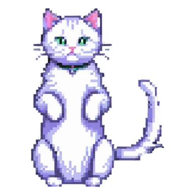 cat doing a mewing pose sticker