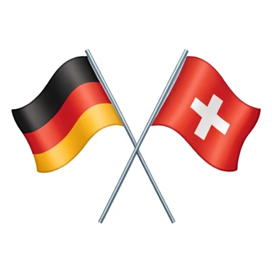 germany switzerland flags sticker