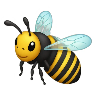 Frasco de vidro con abeja adentro sticker