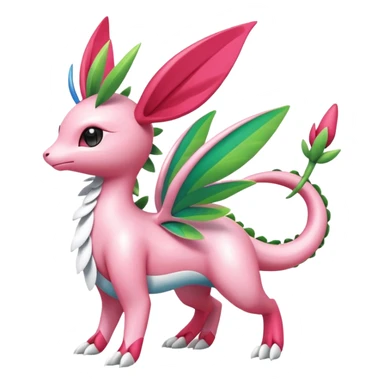 Shiny Exotic Flygon-Sylveon-Shaymin-Meganium-Hybrid-Creature sticker