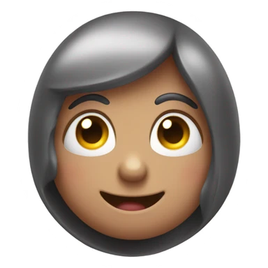 a blushing emoji covering its face sticker