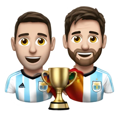 messi con la copa del mundo con argentina sticker