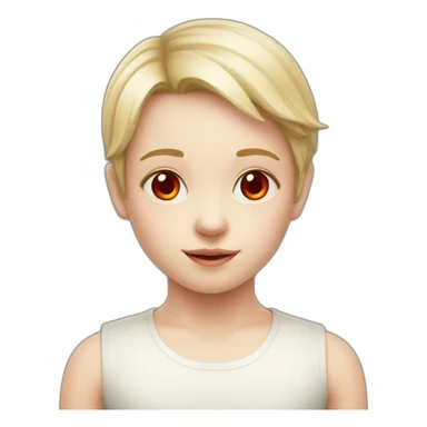 child, red eyes, pale-skin, sticker