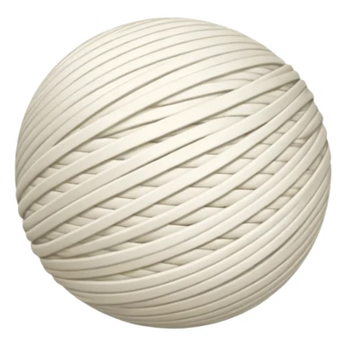 A.ball of white thread  sticker
