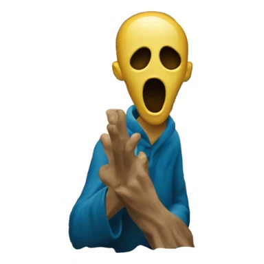 The scream painting sticker