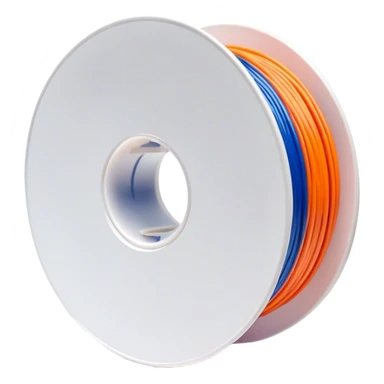 3D printer, filament spool, printed object, vibrant colors, modern design, minimalistic, on a white background, no extra details. sticker