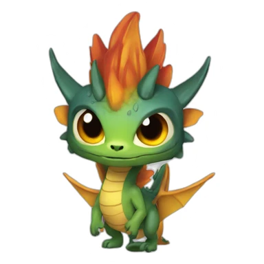 Dracofeu pojemon sticker