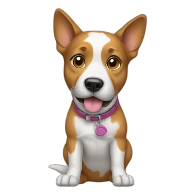 Dog with shoes on sticker