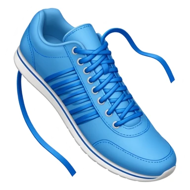 make an emoji of blue shoe laces only- they should be long and stringy sticker