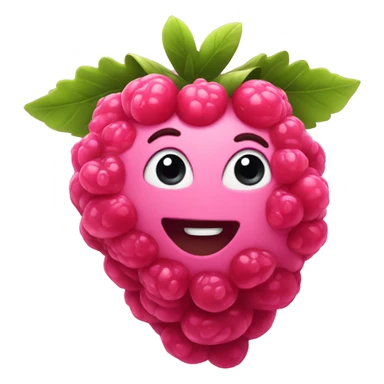 pink berry  sticker