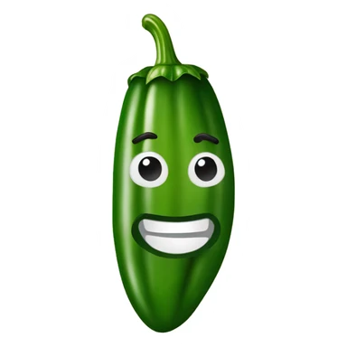 Jalapeño cutted sticker