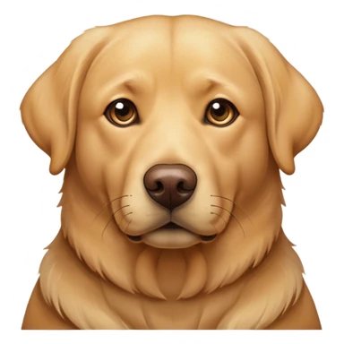 Realistic older golden lab sticker