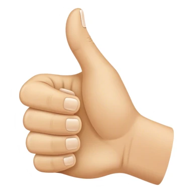 Hand doing thumbs up but with two thumbs on one hand sticker