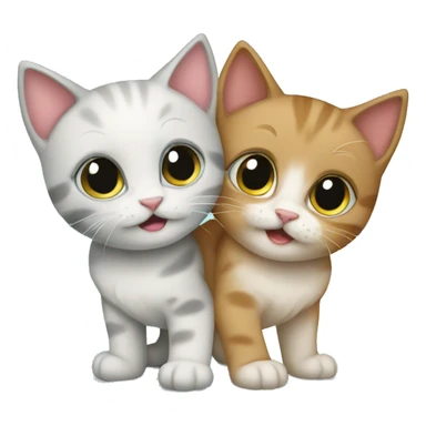 two kittens sticker