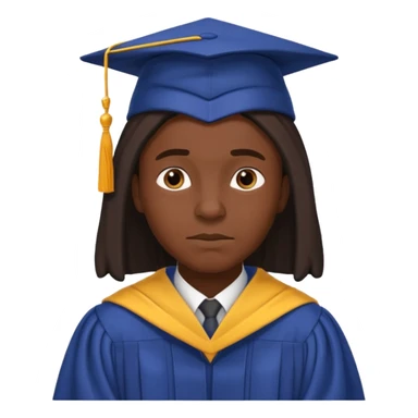 Create an emoji of an African wise cultural scholar that looks thoughtful, warm, and dignified sticker