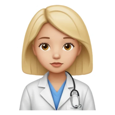 The cosmetologist girl was thinking sticker