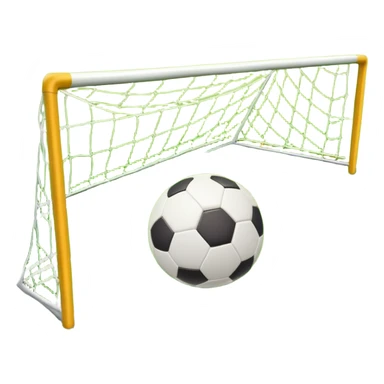 Europian Football. A football resting on the grass of a soccer field, with goalposts and field markings in the background. The scene highlights the ball's position at the center of the action, emphasizing the competitive atmosphere and readiness for play. sticker