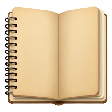 Light brown Planner open notebook  sticker