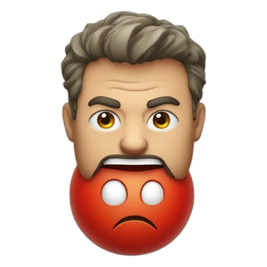 Angry tomato sticker