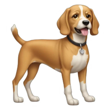 Homme sur un chien sticker