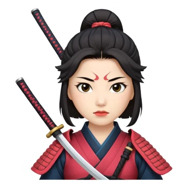 lady samurai sticker