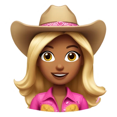 barbie cowgirl  sticker