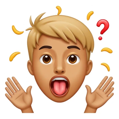 sticking your tongue out and prying something open while shaking your head sticker