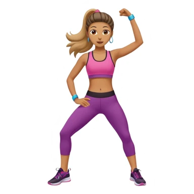Zumba workout sticker