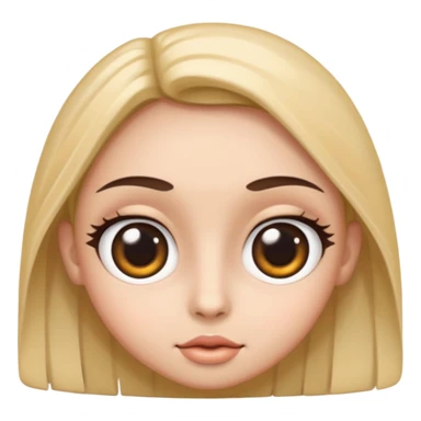 67 Number with eyes sticker