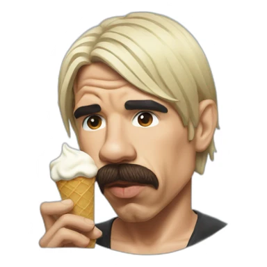 Anthony Kiedis eating ice cream sticker