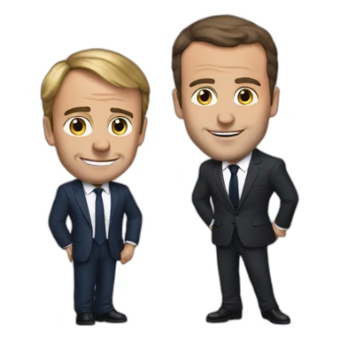 Macron parle à Eric sticker