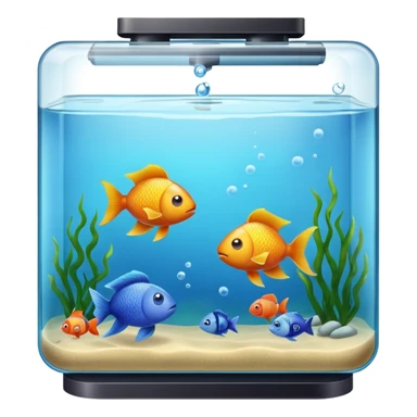 No fish in fish tank sticker