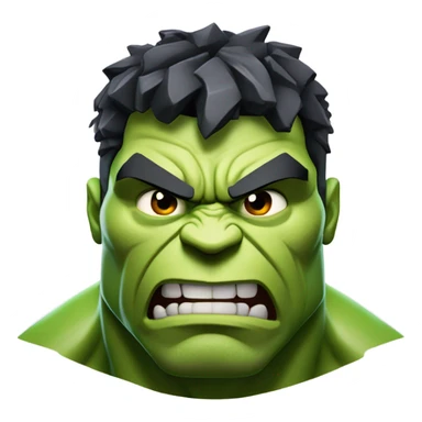 Thug Hulk face sticker