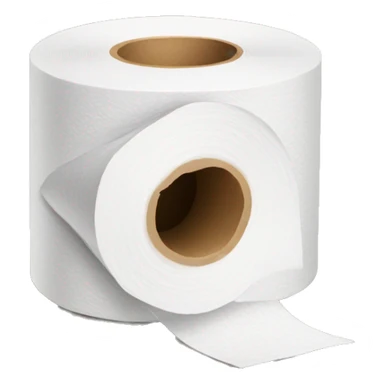 Toilet paper sticker