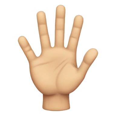 Palm up hand intense sticker