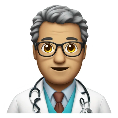 fat glasses doctor sticker