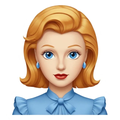Ginger Rogers with blue eyes sticker