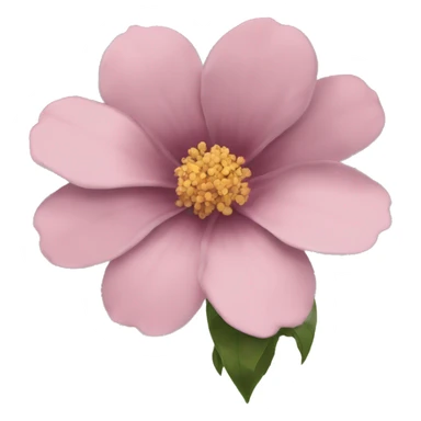 beautiful dusky pink olor flower sticker