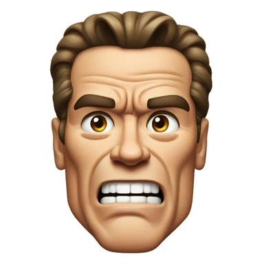 angry arnold schwarzenegger physique sticker