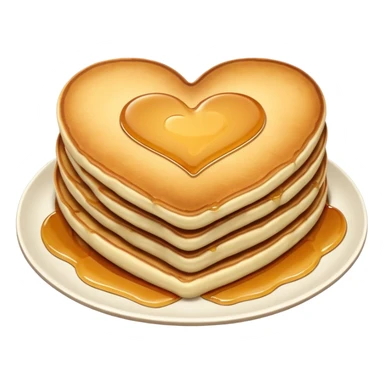 Heart shaped pancakes sticker