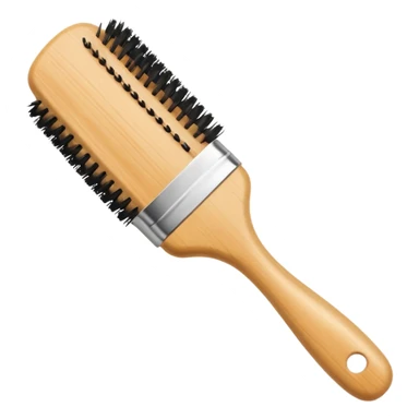 Cream hair brush sticker